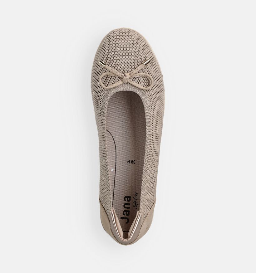 Jana Beige Ballerina's Comfort voor dames (367755)