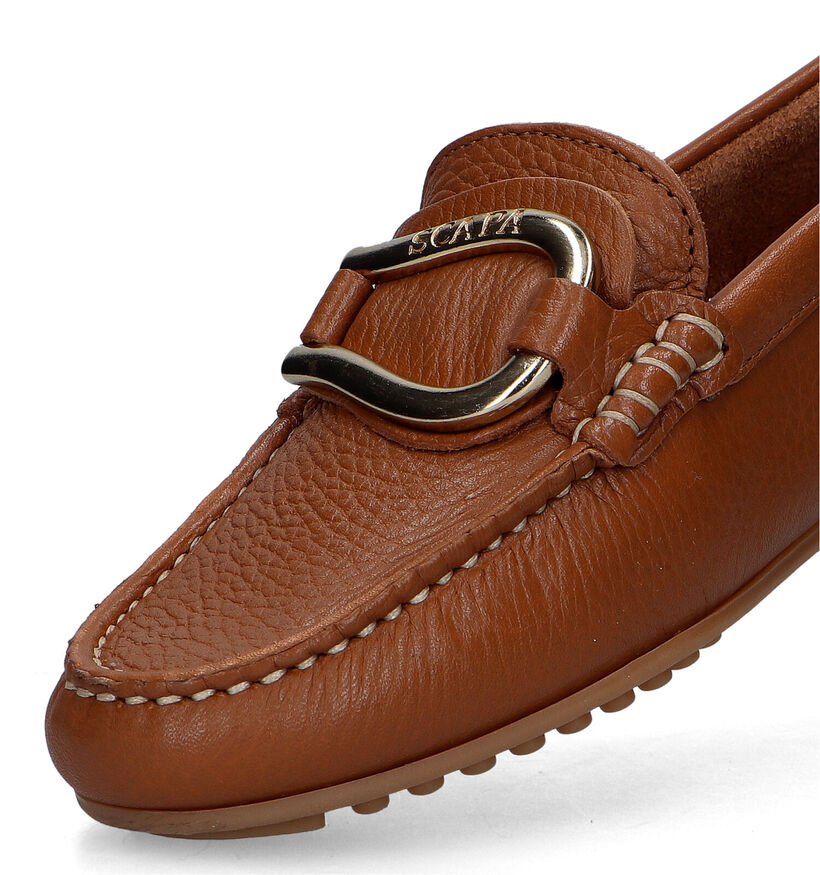 Scapa Cognac Mocassins in leer (323762)