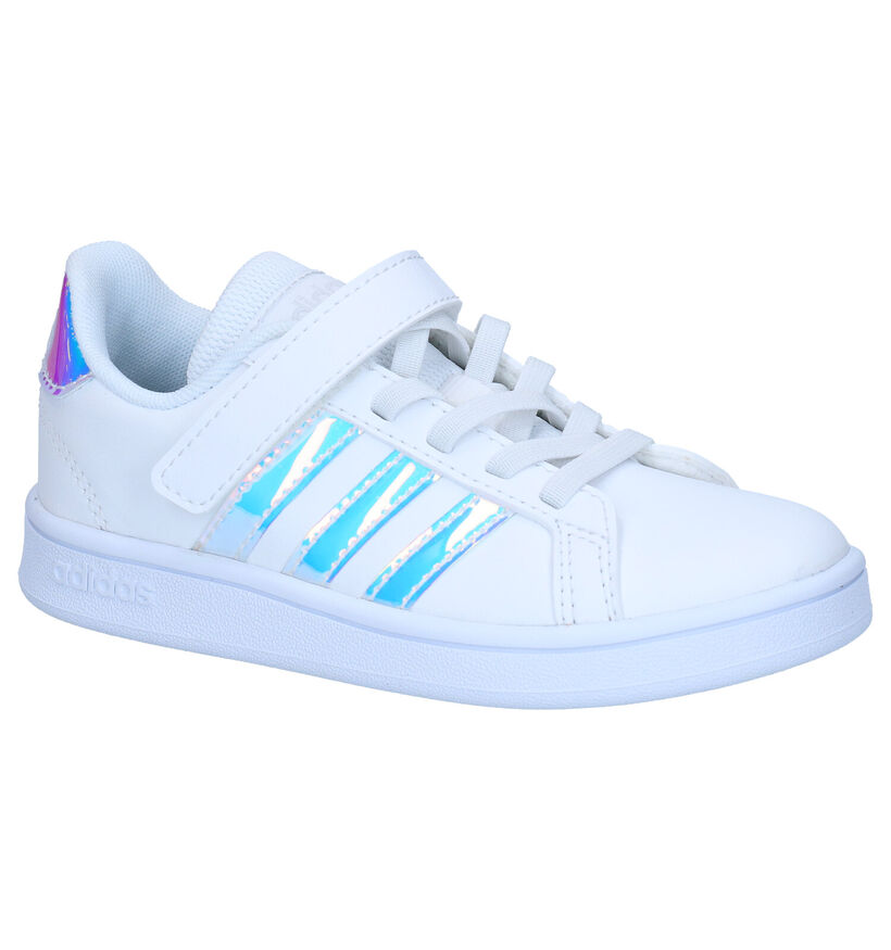 adidas Grand Court C Witte Sneakers voor meisjes (314611) - geschikt voor steunzolen