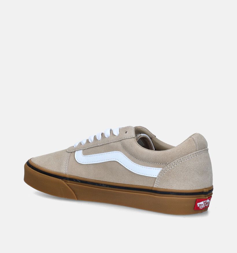Vans Ward Mid Baskets de skate en Beige pour garçons, hommes (347472)