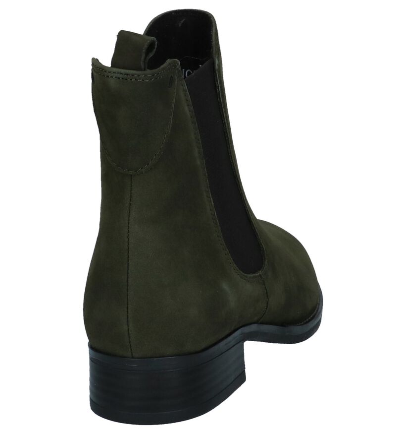 Kaki Chelsea Boots Caprice in daim (227139)