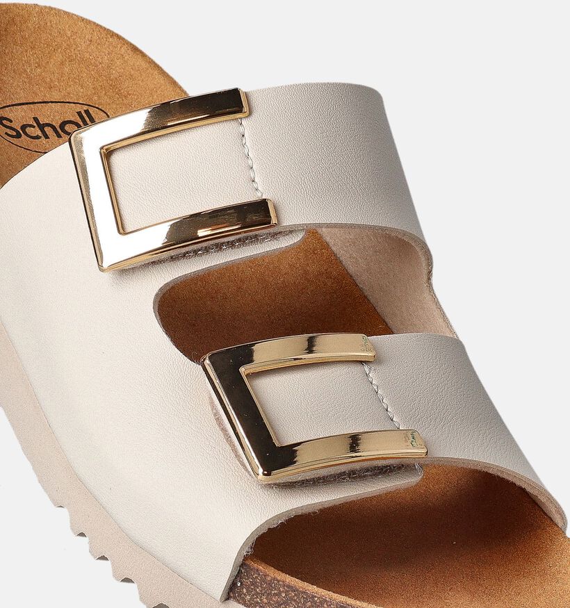Scholl Monterey 2 Straps Ecru Slippers voor dames (357575)