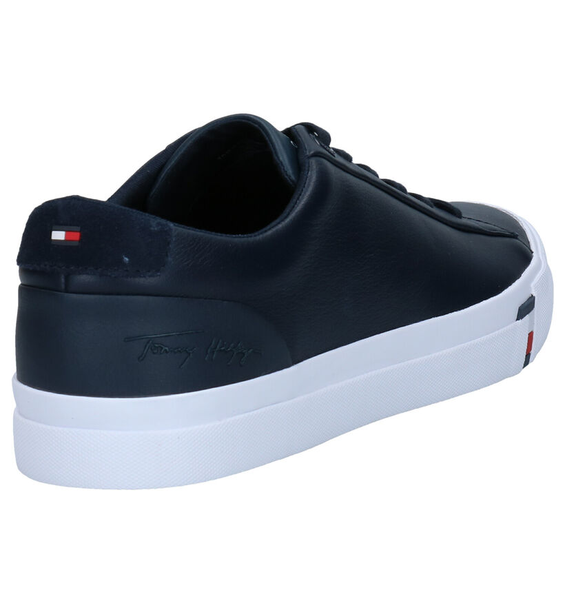 Tommy Hilfiger Corporate Blauwe Veterschoenen in kunstleer (279961)