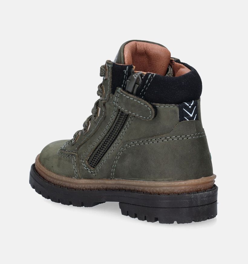Bunnies Bottines robustes en Vert kaki pour garçons (347756) - pour semelles orthopédiques