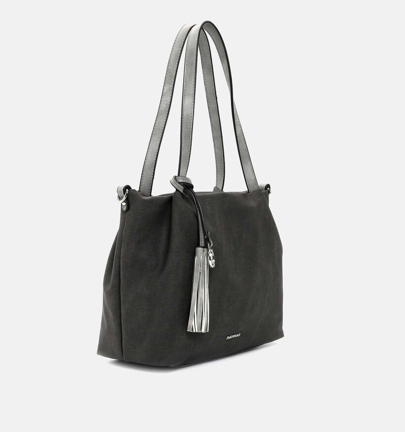 Emily & Noah Elke Blauwe Shopper tas met rits voor dames (340657)