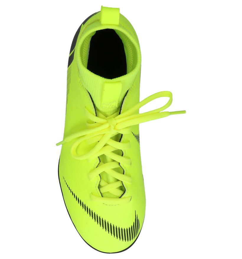 Nike JR Superfly Fluo Gele Voetbalschoenen in kunstleer (235581)