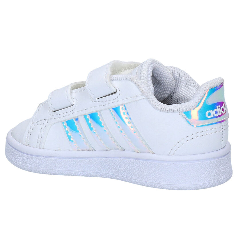 adidas Grand Court I Baskets en Blanc en simili cuir (311536)