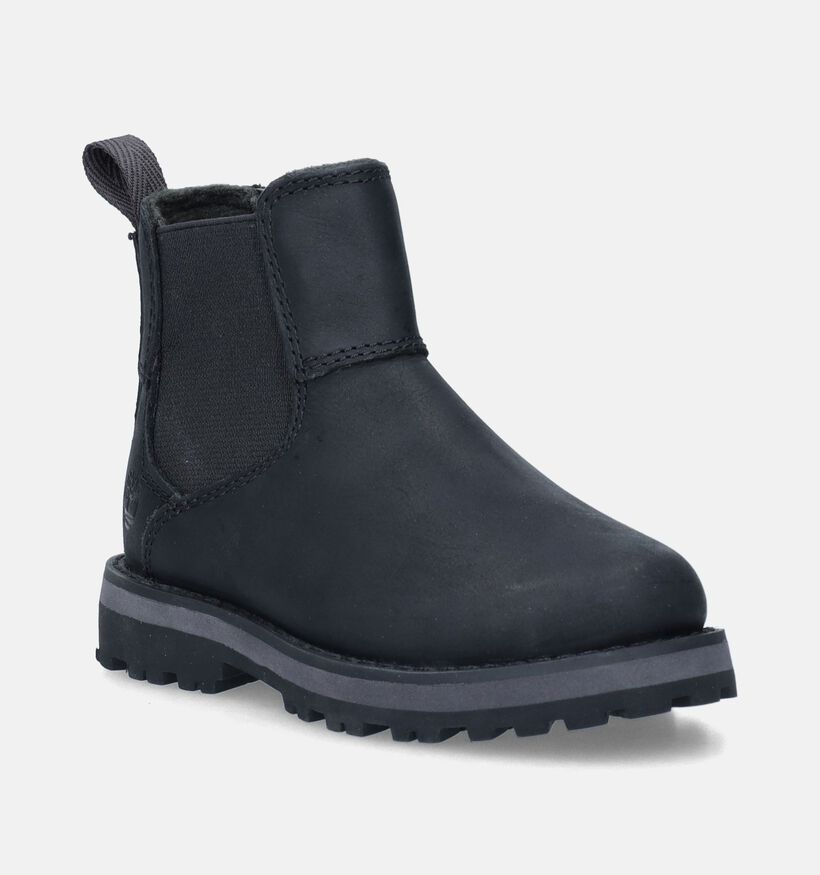 Timberland Courma Kid Chelsea Bottines en Noir pour filles, garçons (345249) - pour semelles orthopédiques