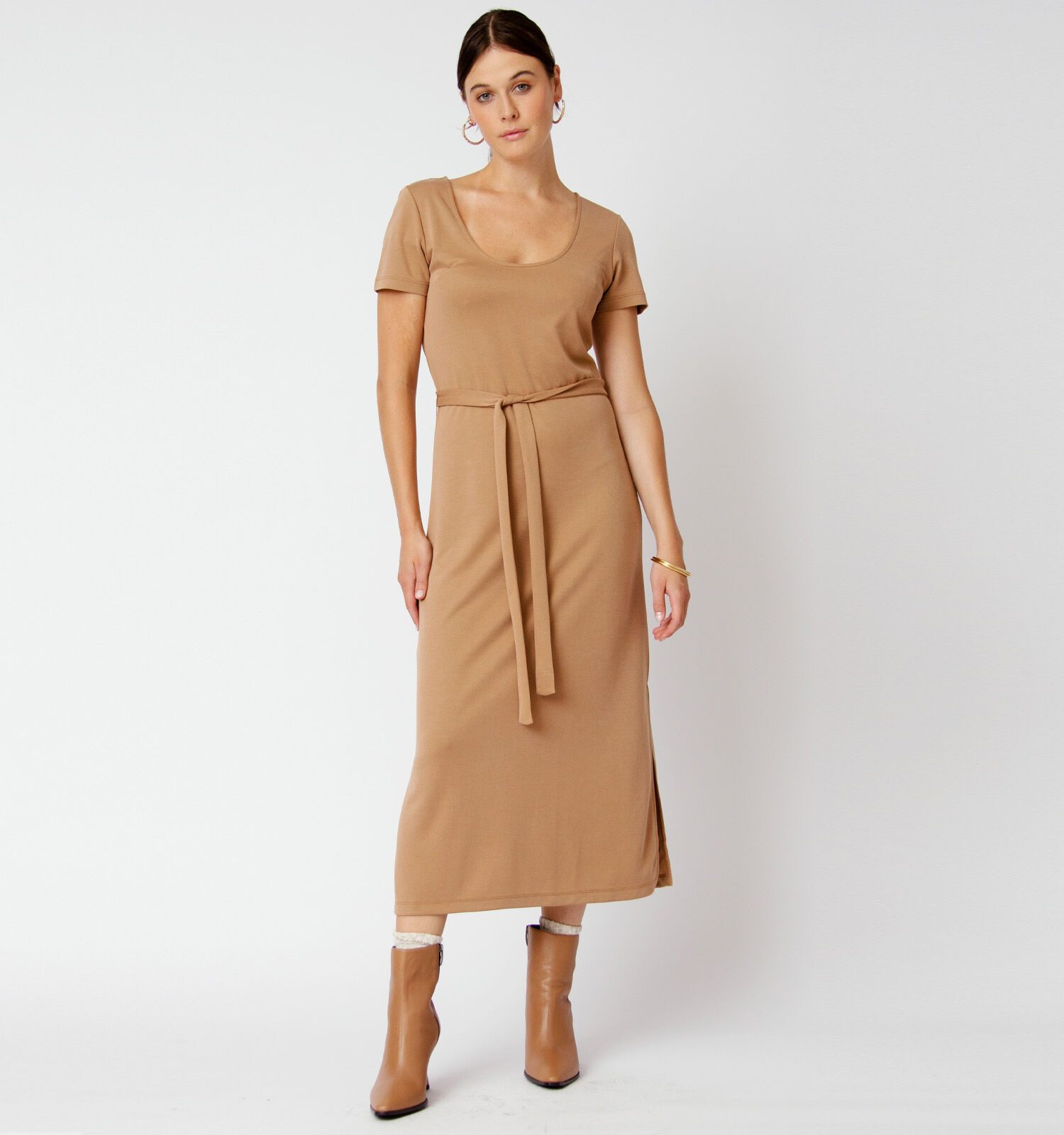 Vila Modali Bruine Jurk Dames Kleedjes Online op TORFS.BE