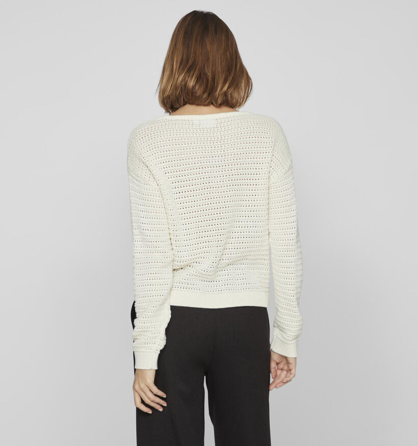 Vila Bellisina Pull en Écru pour femmes (335475)