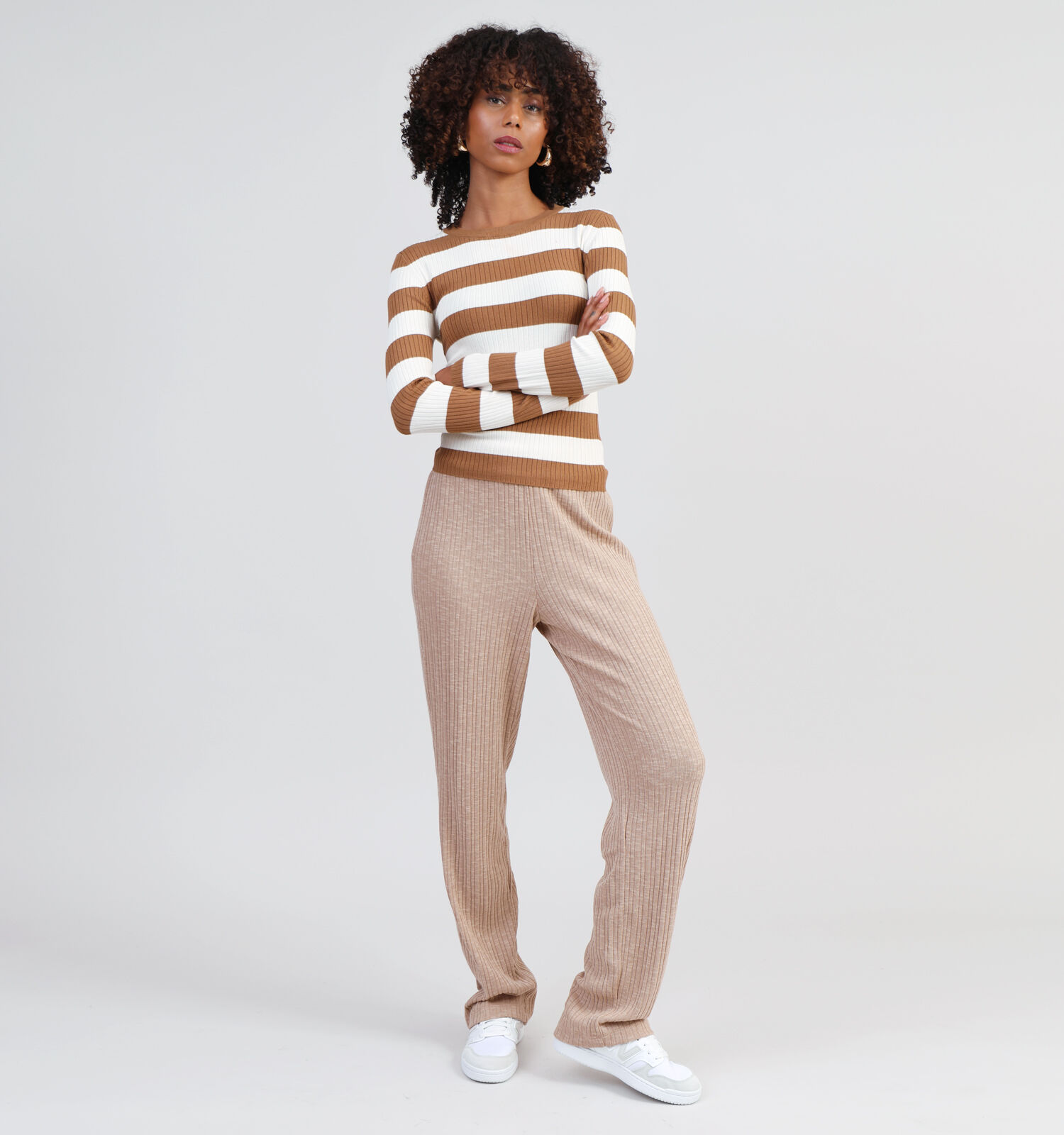 Bruine pull dames clearance