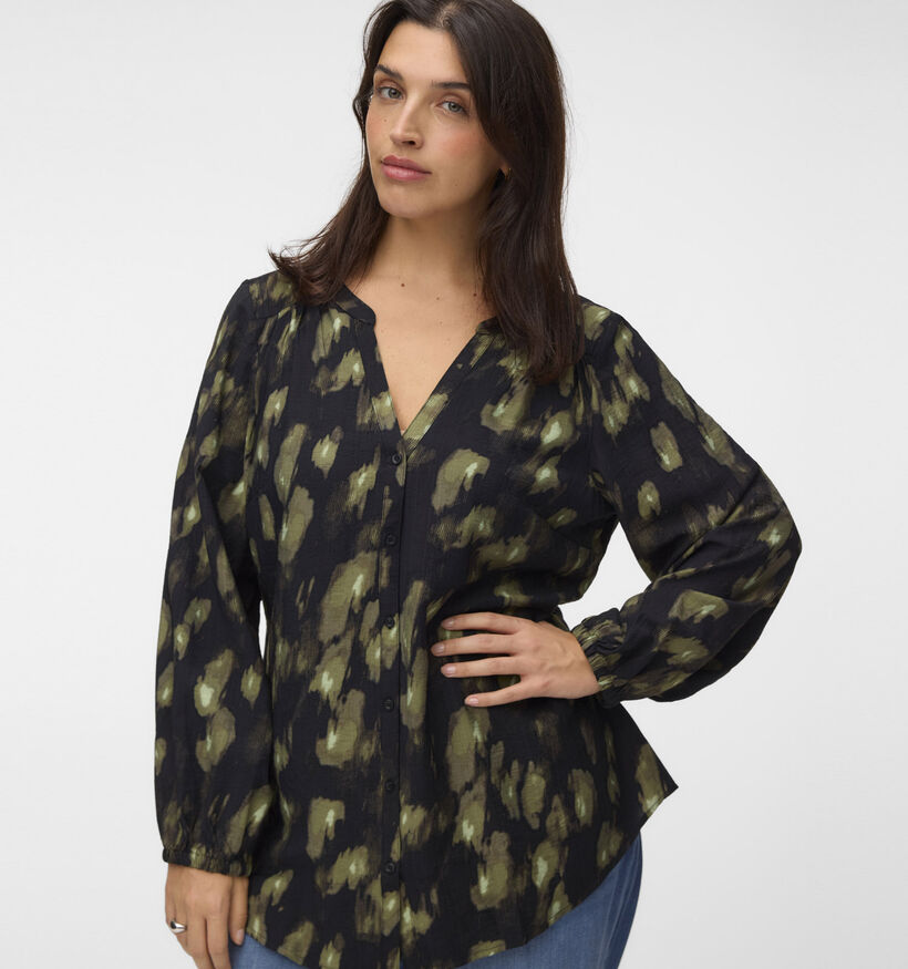 Vero Moda Curve Lanini Zwarte Blouse voor dames (378131)