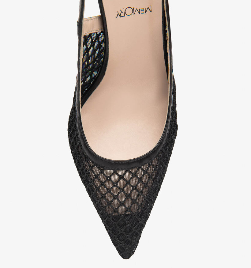 NeroGiardini Zwarte Pumps met open hiel voor dames (369102)