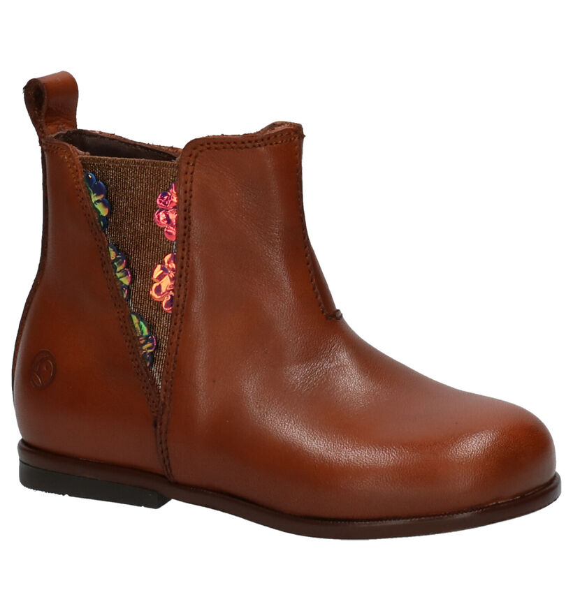 Rondinella Bottines pour bébé en Cognac en cuir (262032)