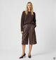 Ador&eacute; Pita Bruine Kniebroek Faux-Leather voor dames (384099)