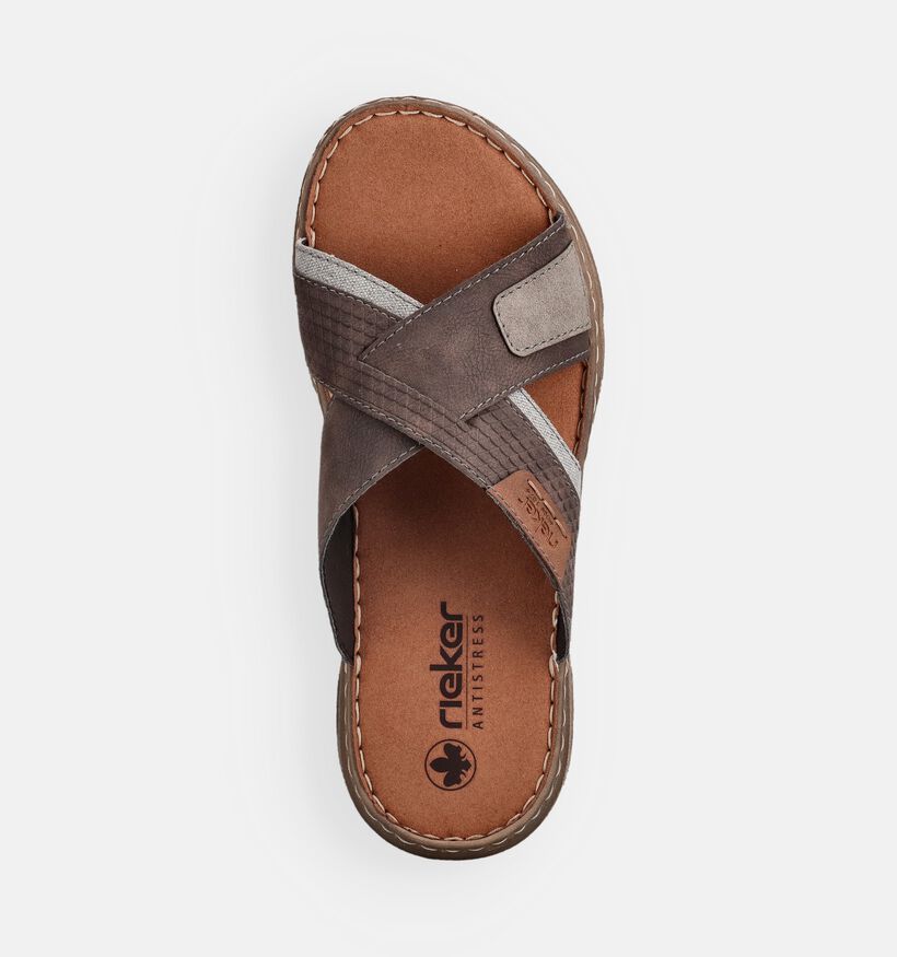 Rieker Bruine Slippers voor heren (354821)