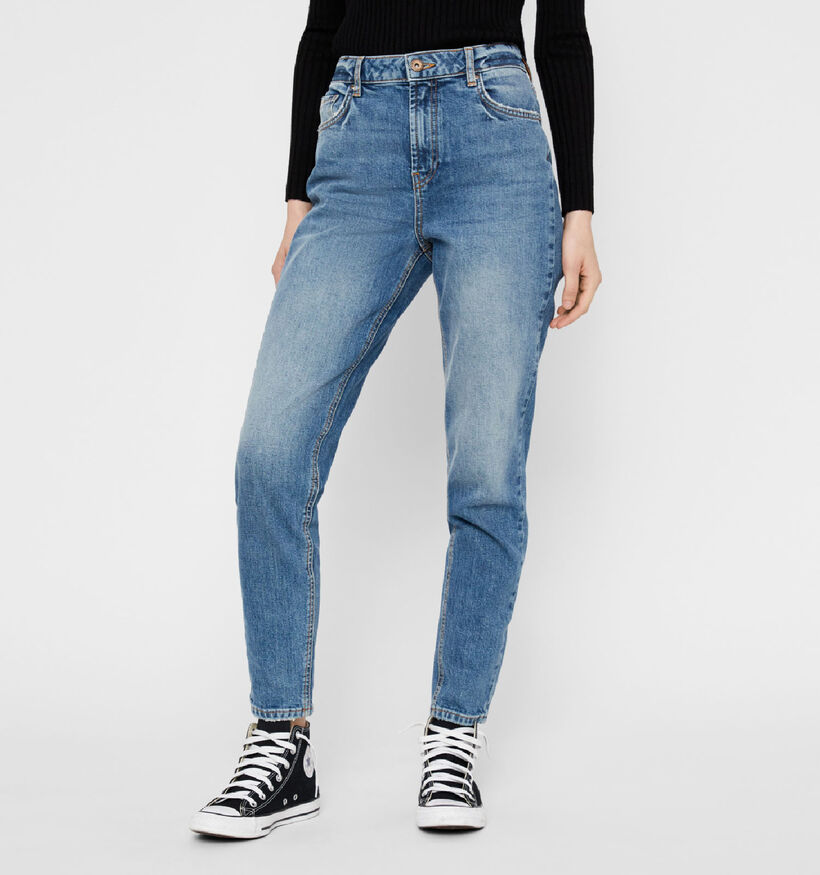 Pieces Leah Mom Jeans en Bleu (298642)