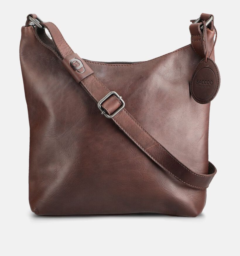 Saccoo Fundo Donkerbruine Schoudertas voor dames (381761)
