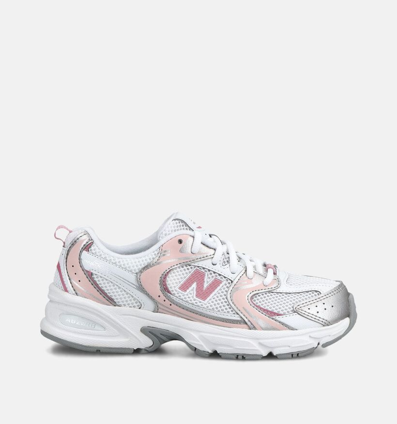 New Balance 530 Witte/Roze Sneakers voor meisjes (390096) - geschikt voor steunzolen