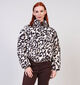 JDY Moon Life Manteau court en Noir/Blanc pour femmes (359934)