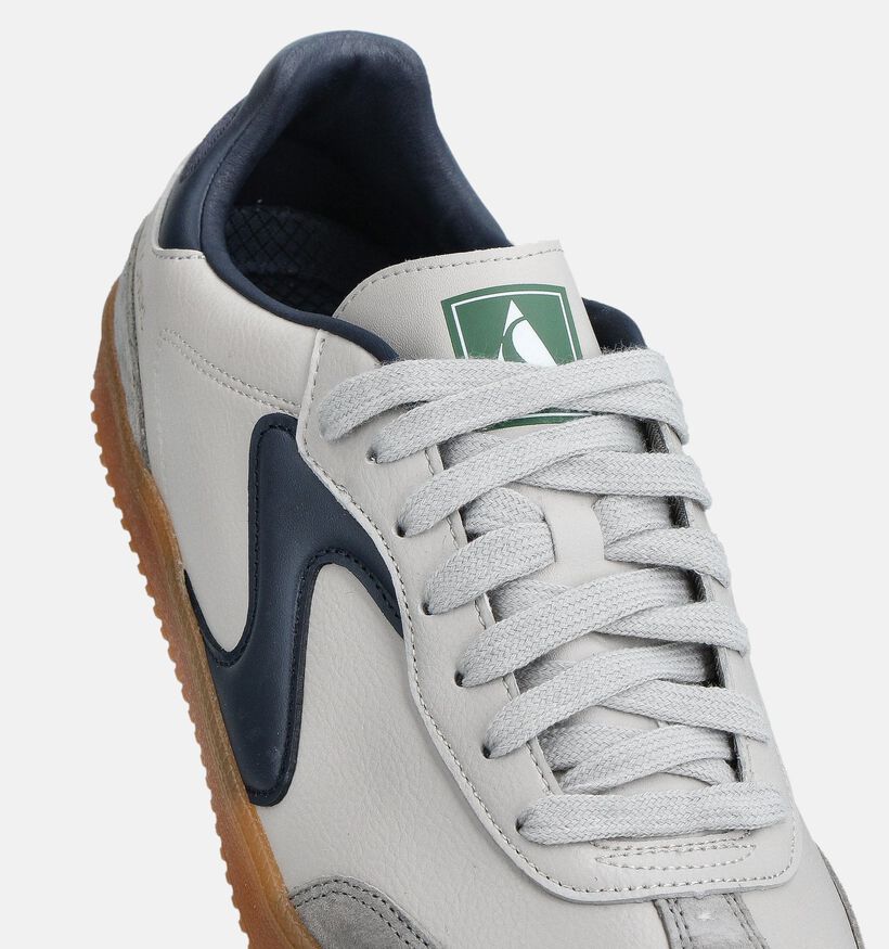 Skechers Hotshot Baskets en Blanc/Bleu pour hommes (359763) - pour semelles orthopédiques