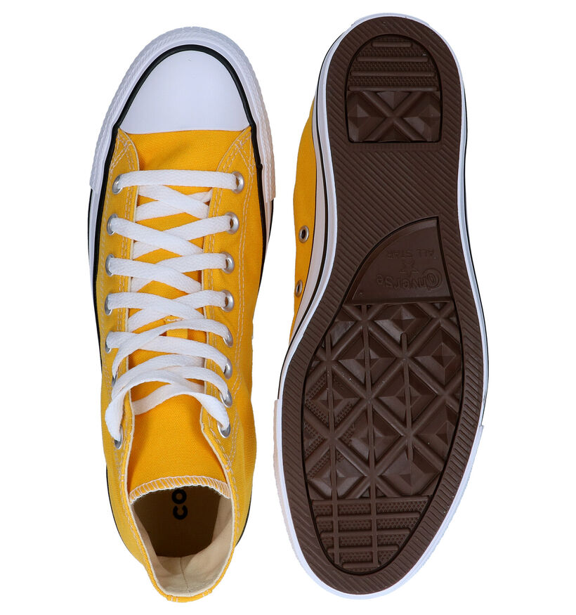 Converse Chuck Taylor All Star Hi Baskets en Noir pour femmes, hommes (361446)