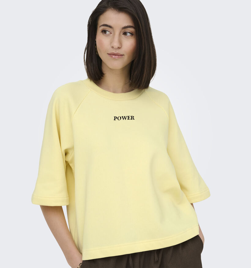 JDY Olivia 2/4 Power Gele T-shirt voor dames (380323)