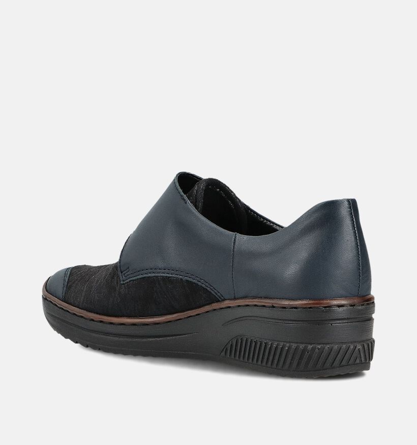 Rieker Donkerblauwe Velcroschoenen voor dames (360482)