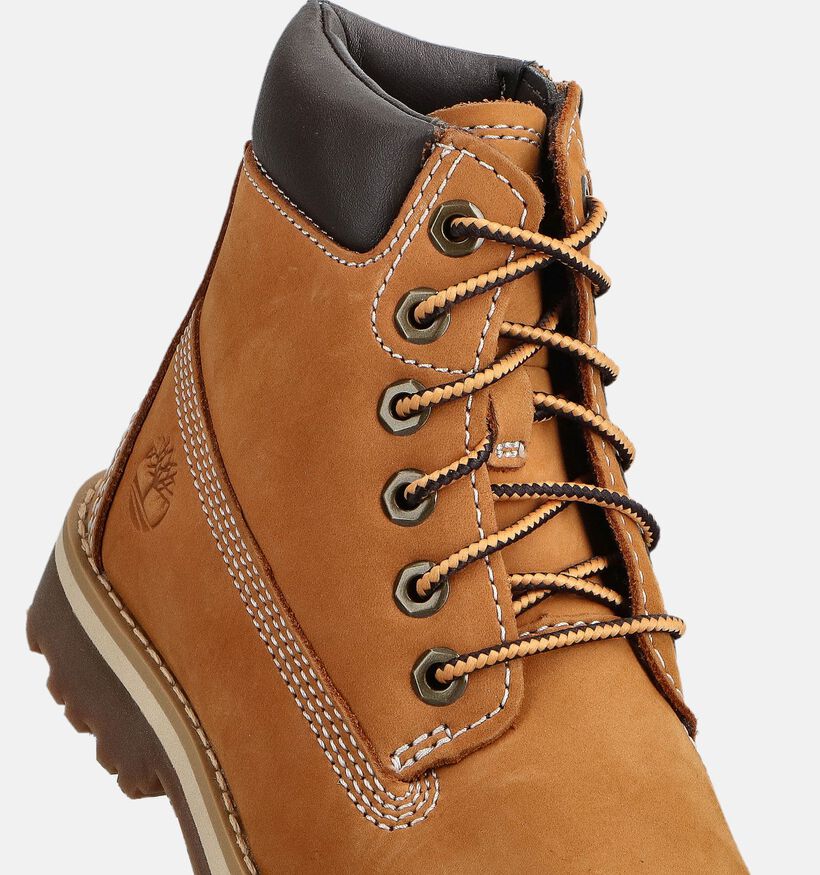 Timberland Courma Kid 6 Inch Camel Boots met Veter voor jongens, meisjes (377352) - geschikt voor steunzolen