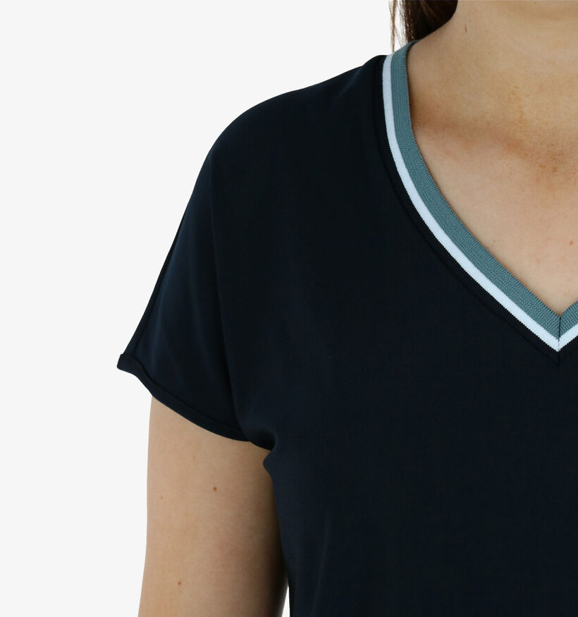 Zoso Vanessa T-shirt en Bleu manches courtes (280359)