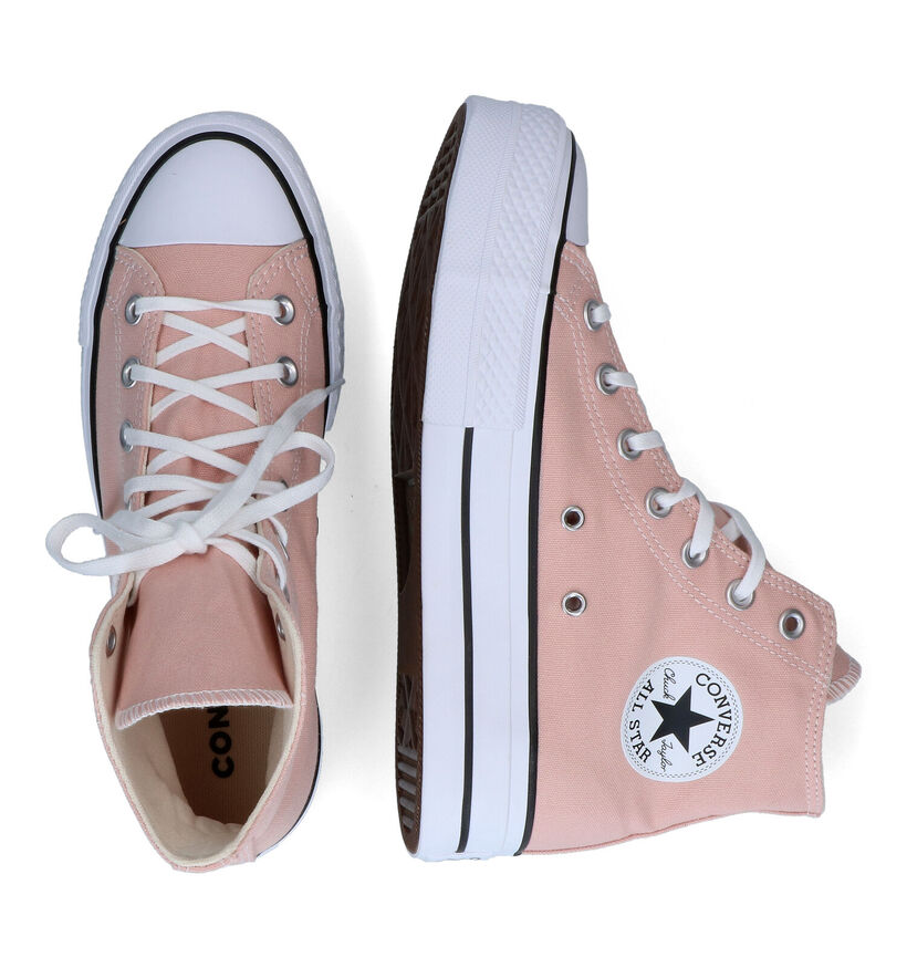 Converse CT All Star Lift Canvas Platform Baskets en Rose pour femmes (302636)