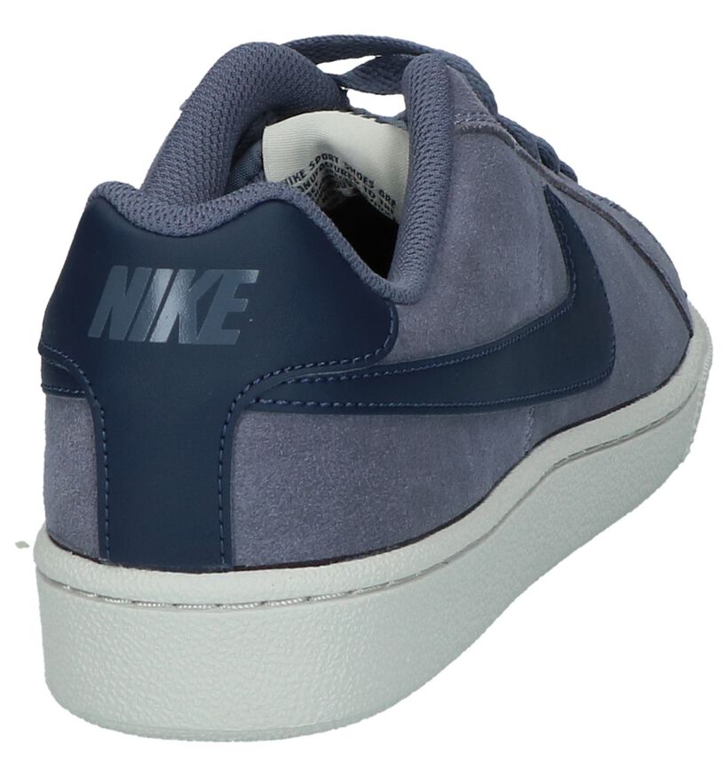 Nike Court Royale Blauwe Sneakers in daim (209848)