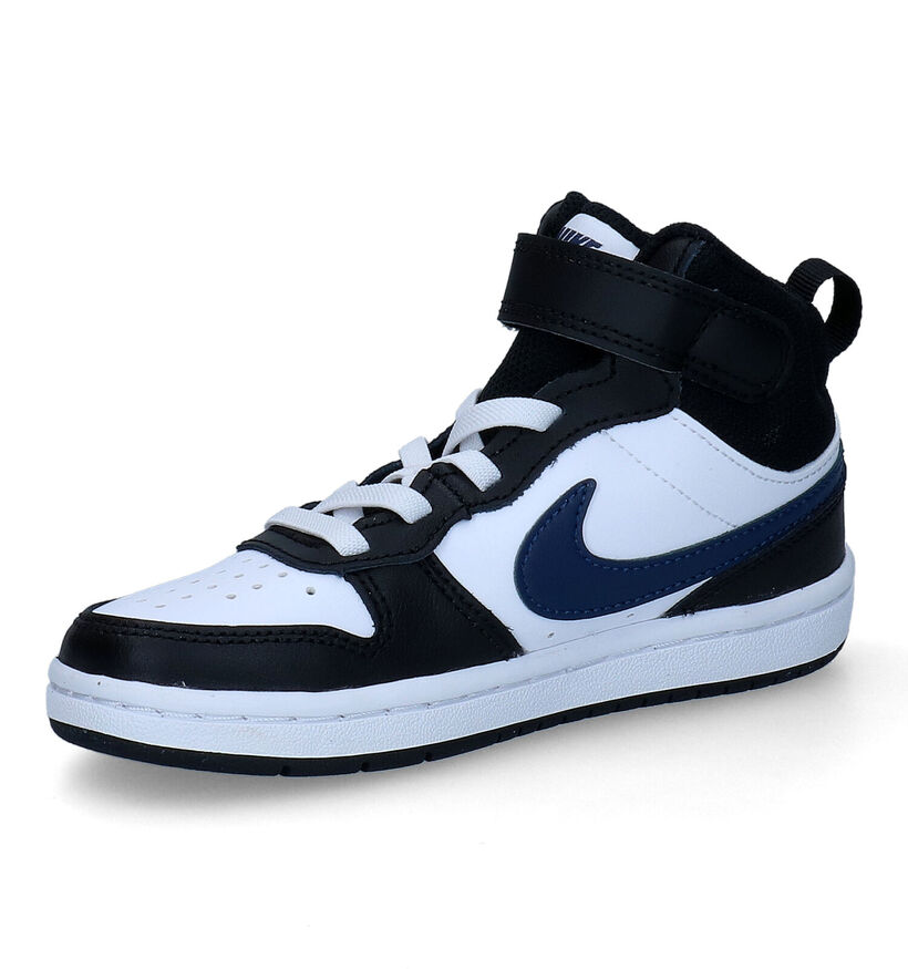 Nike Court Borough Mid 2 Witte Sneakers voor jongens, meisjes (341569) - geschikt voor steunzolen