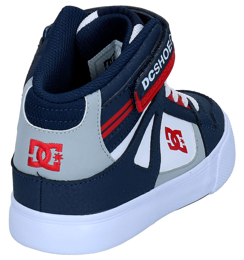 Lichtgrijze Hoge Skateschoenen DC Shoes Pure High in kunstleer (250811)