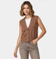 Vero Moda Agueda Gilet en Marron pour femmes (377564)