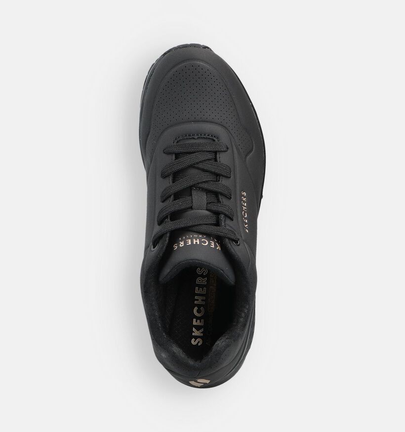 Skechers Stand On Air Baskets sportives en Noir pour femmes (361783) - pour semelles orthopédiques