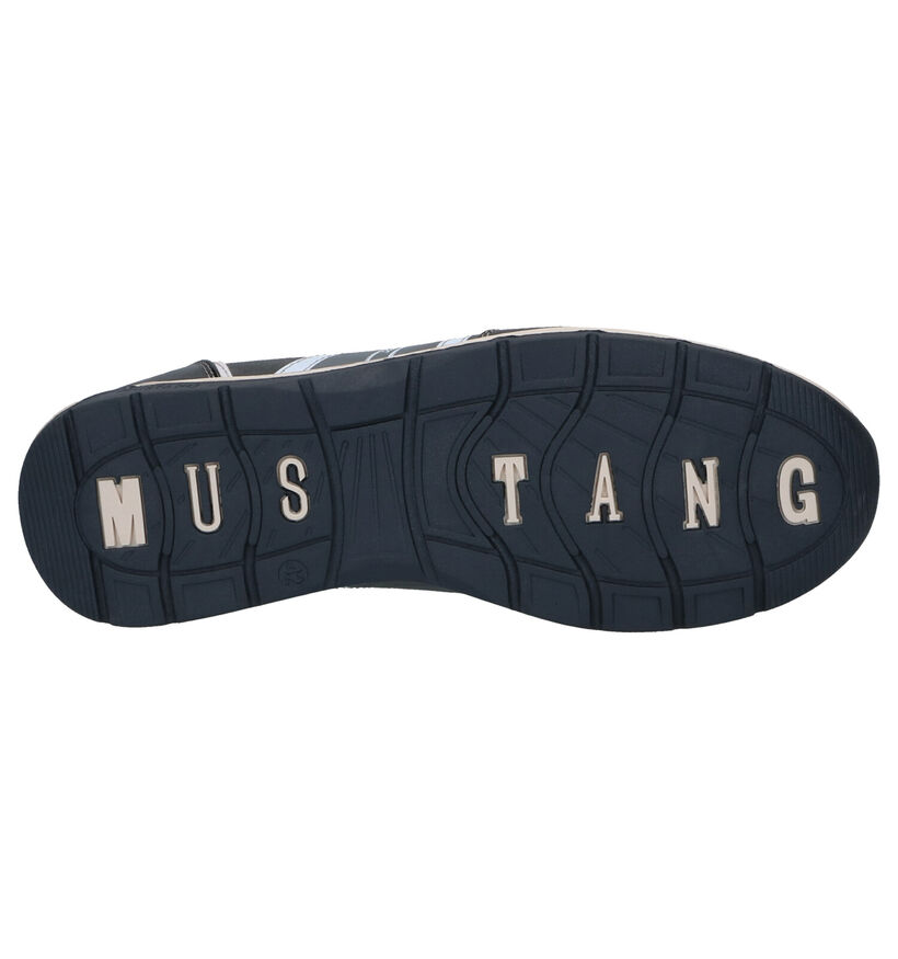 Mustang Grijze Veterschoenen in kunstleer (294370)