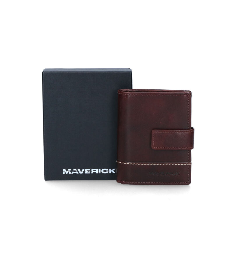 Maverick Porte-carte en Cognac pour hommes (341275)