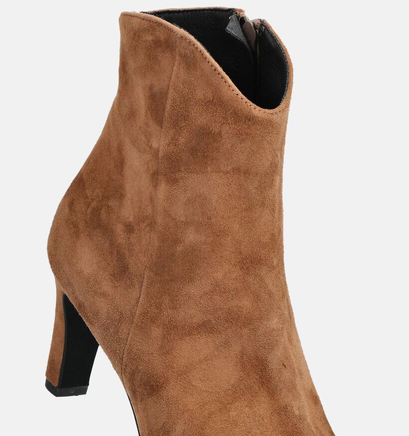 Laurent David Bruine Enkellaarzen Laurent David Bruine Enkellaarzen voor dames (365104)