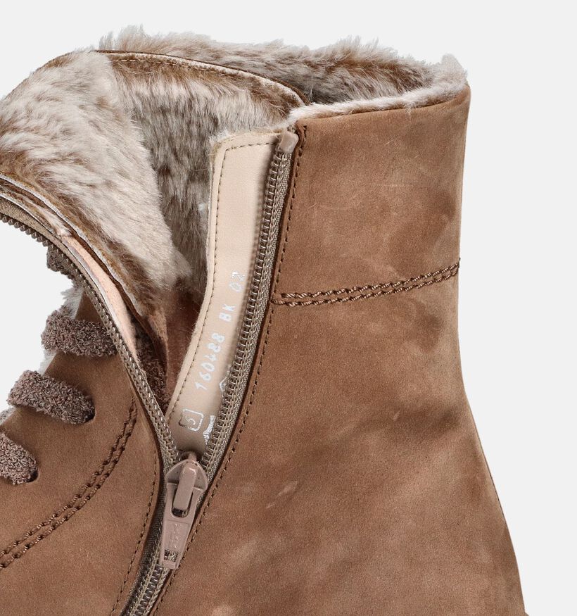 Gabor Cognac Veterboots voor dames (363152) - geschikt voor steunzolen