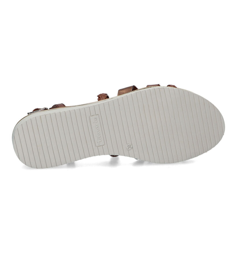 Tamaris Sandales avec talon compensé en Beige pour femmes (322286)