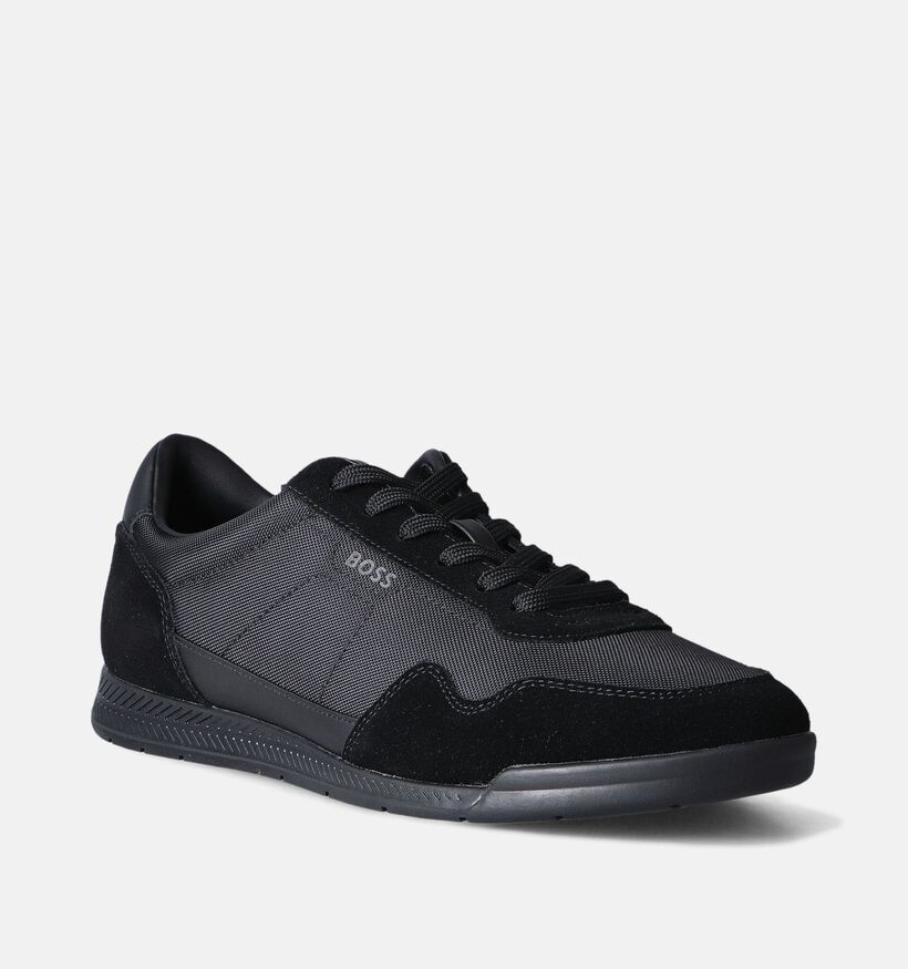 BOSS Titanium Zwarte Veterschoenen voor heren (349956) - geschikt voor steunzolen