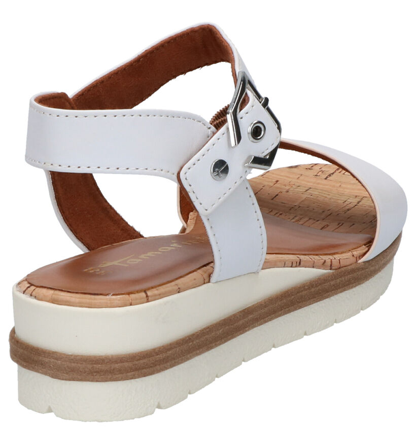 Tamaris TOUCH it Witte Sandalen in leer (269794)