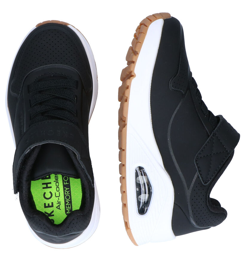 Skechers Uno Air Blitz Zwarte Sneakers voor jongens, meisjes (326455)