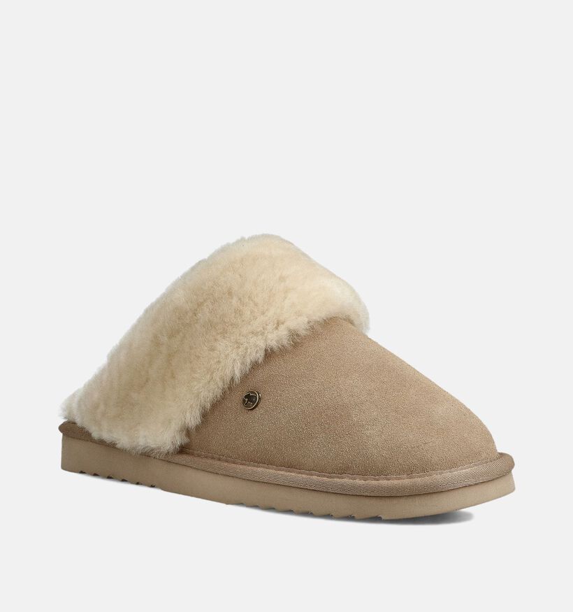 Flurry Pantoufles ouvertes en Beige pour femmes (362520)