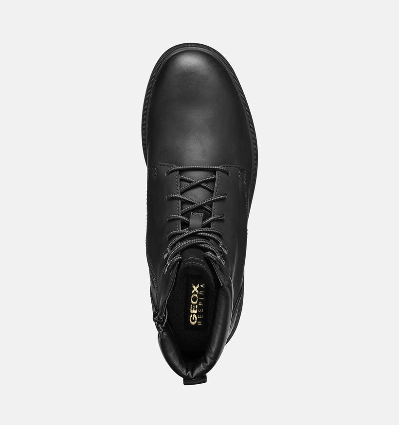 Geox Andalo Zwarte Veterboots voor heren (360098) - geschikt voor steunzolen