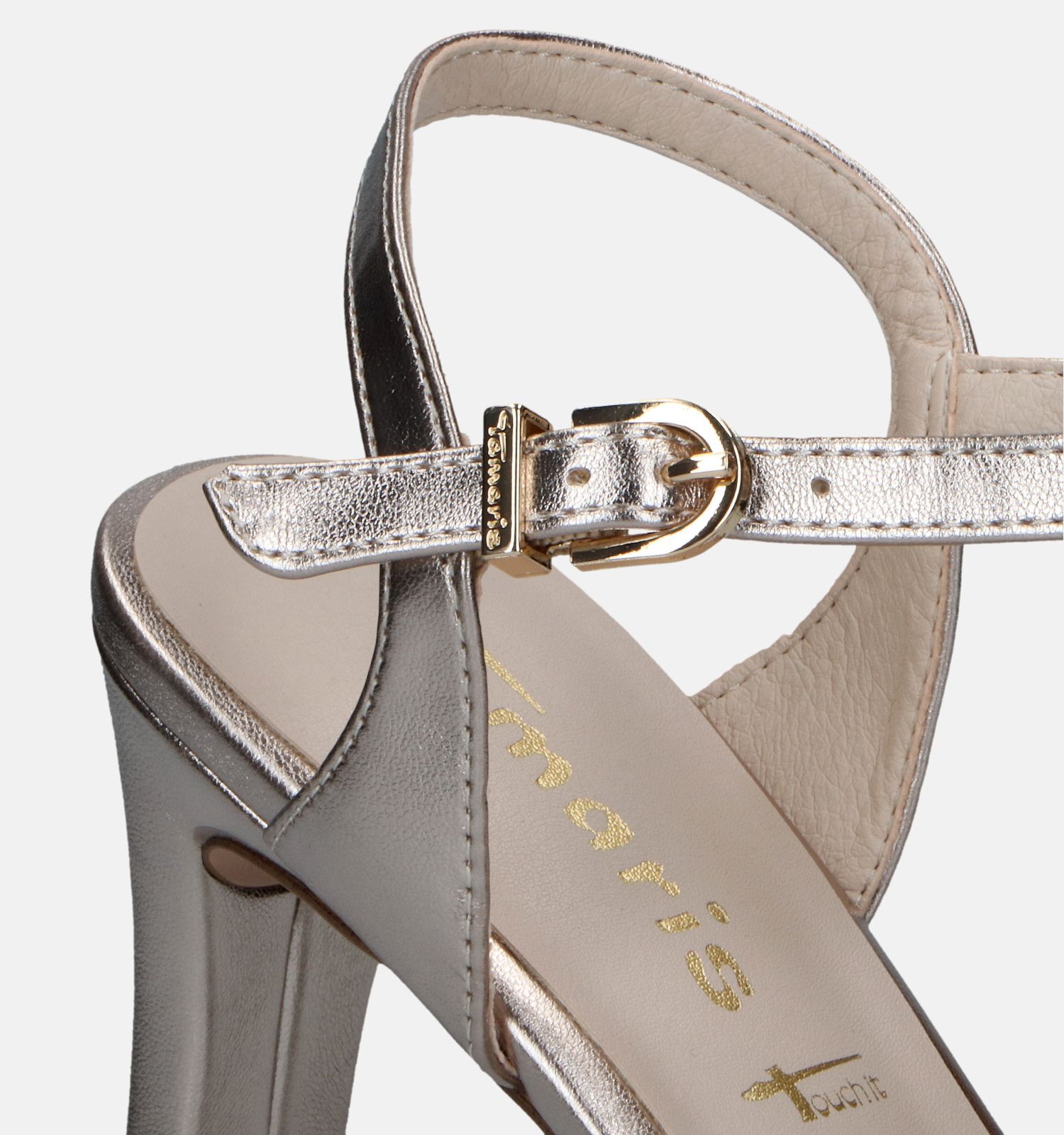 Tamaris Gouden Sandalen Met Hak Dames Sandalen Online op TORFS.BE