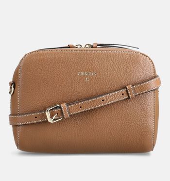 Crinkles Crossbody tassen Bruin/Bordeaux