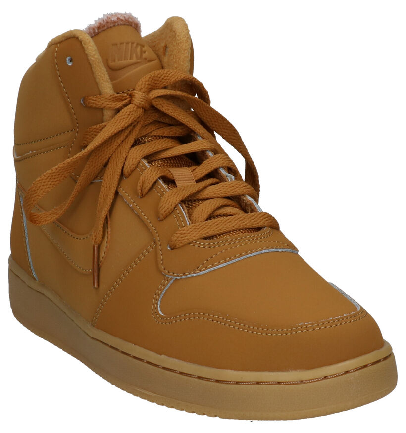 Nike Ebernon Mid Cognac Sneakers in kunstleer (253976)