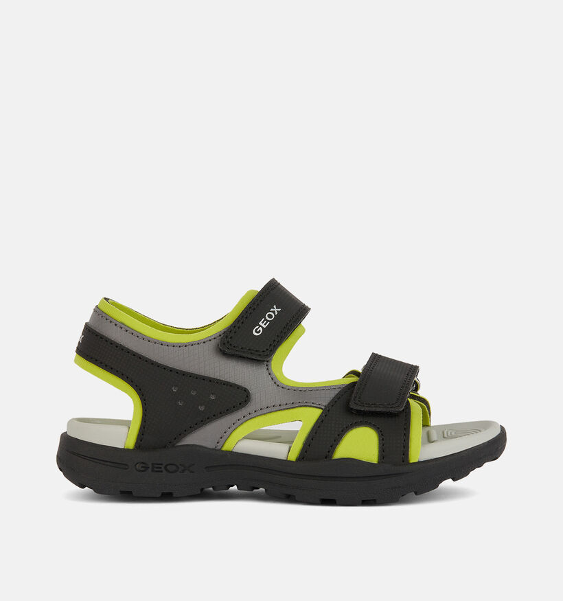Geox Vaniett Zwarte/Grijze Sandalen voor jongens (352926)